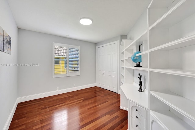 169 Dockside Cir, Weston, FL 33327 - unfurnished office featuring dark wood-style flooring and baseboards