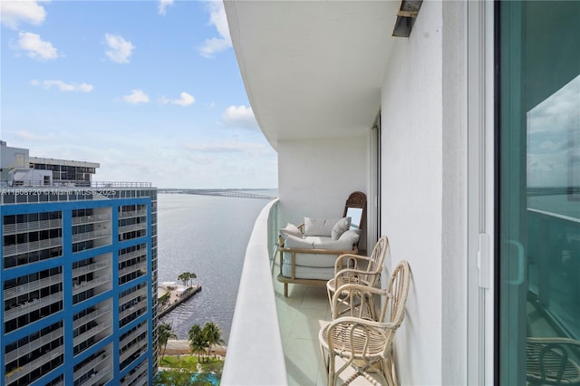 2101 Brickell Ave Unit 1702, Miami, FL 33129 - balcony with a water view