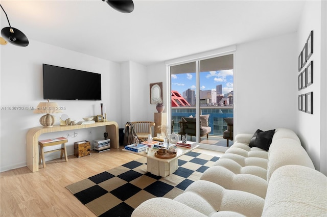 2101 Brickell Ave Unit 1702, Miami, FL 33129 - living area with wood finished floors