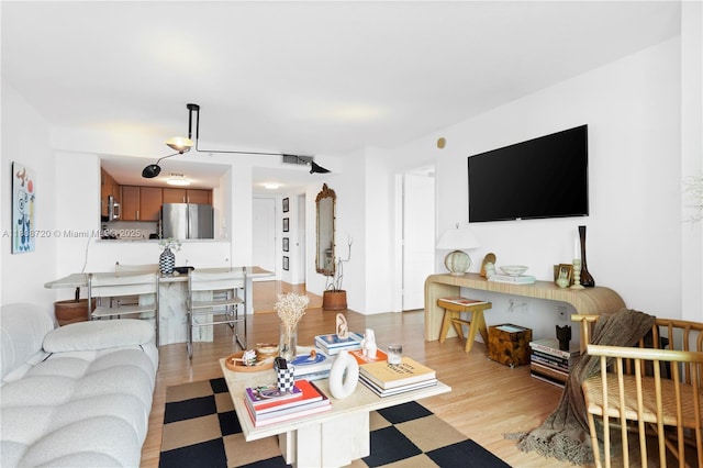 2101 Brickell Ave Unit 1702, Miami, FL 33129 - living room featuring light wood-style flooring
