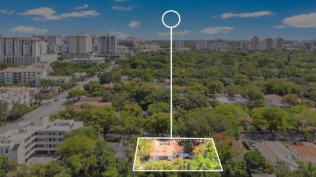 421 S Zamora Ave, Coral Gables, FL 33134 - view of urban area featuring property parcel outlined