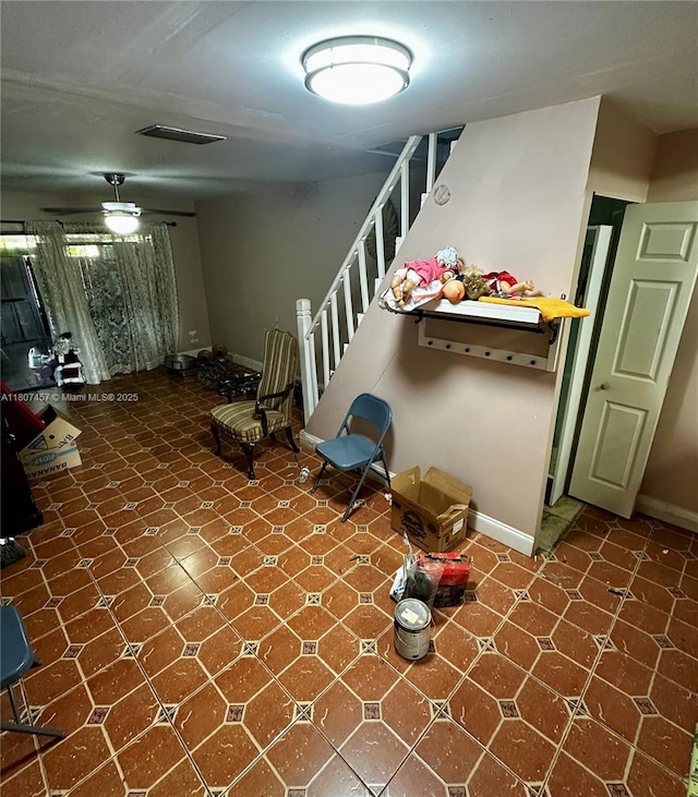 3601 SW 68th Way, Miramar, FL 33023 - basement with stairway and baseboards