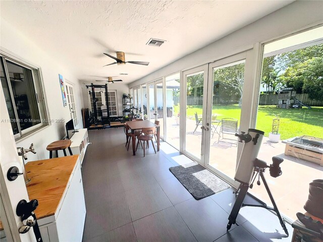14870 SW 152nd Ct, Miami, FL 33196 - sunroom with french doors and healthy amount of natural light