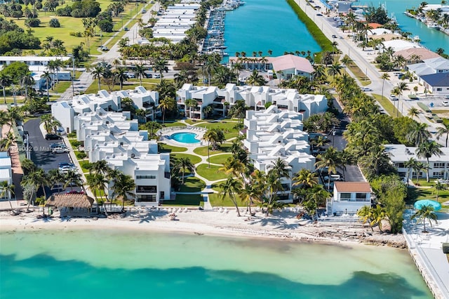 601 W Ocean Dr Dr Unit 411C, Key Colony, FL 33051 - aerial perspective of suburban area featuring expansive beach