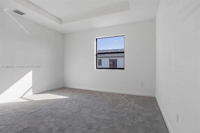 13416 SW 287th St Unit A, Homestead, FL 33033 - spare room featuring carpet floors, a tray ceiling, and baseboards