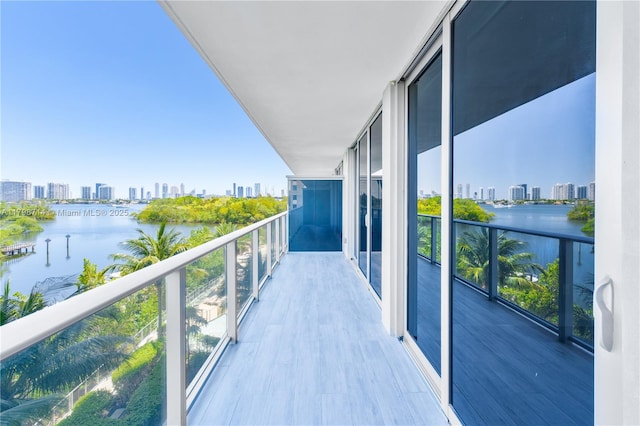 16385 Biscayne Blvd Unit 404, North Miami Beach, FL 33160 - balcony with a view of skyline and a water view