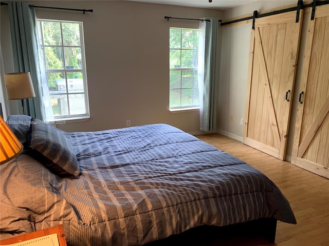 325 E Plymouth, Deland, FL 32724 - bedroom with multiple windows, light wood-style flooring, and baseboards