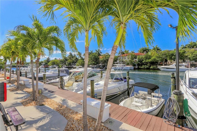 90 Edgewater Dr Unit 106, Coral Gables, FL 33133 - dock area with a water view
