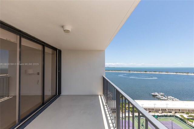 1901 Brickell Ave Unit B1903, Miami, FL 33129 - balcony featuring a water view