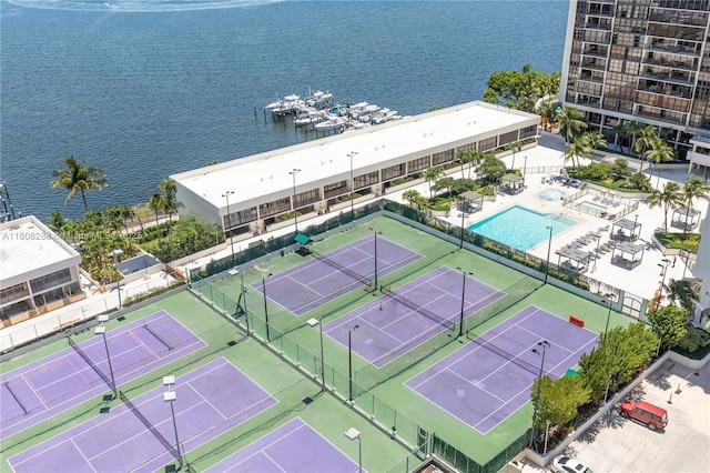 1901 Brickell Ave Unit B1903, Miami, FL 33129 - aerial view of a nearby body of water and a pool