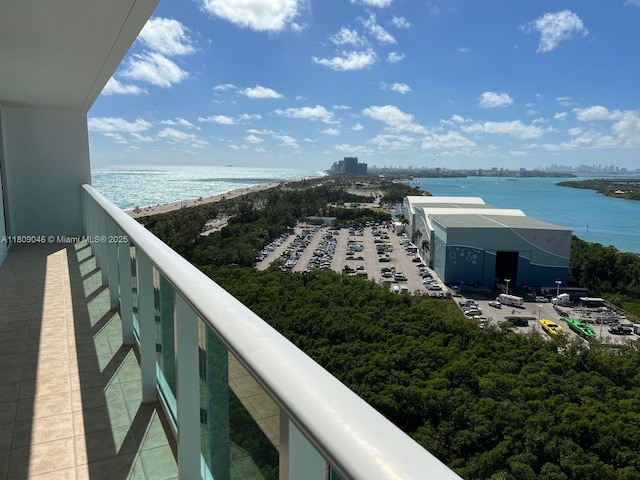 100 Bayview Dr Unit 1919, Sunny Isles Beach, FL 33160 - balcony featuring a water view