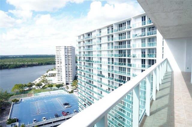 100 Bayview Dr Unit 1919, Sunny Isles Beach, FL 33160 - balcony featuring a water view