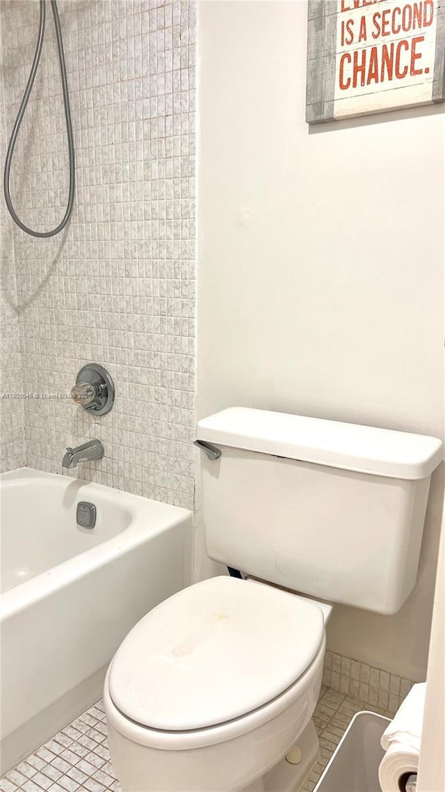 100 Bayview Dr Unit 1919, Sunny Isles Beach, FL 33160 - bathroom with  shower combination and tile patterned floors