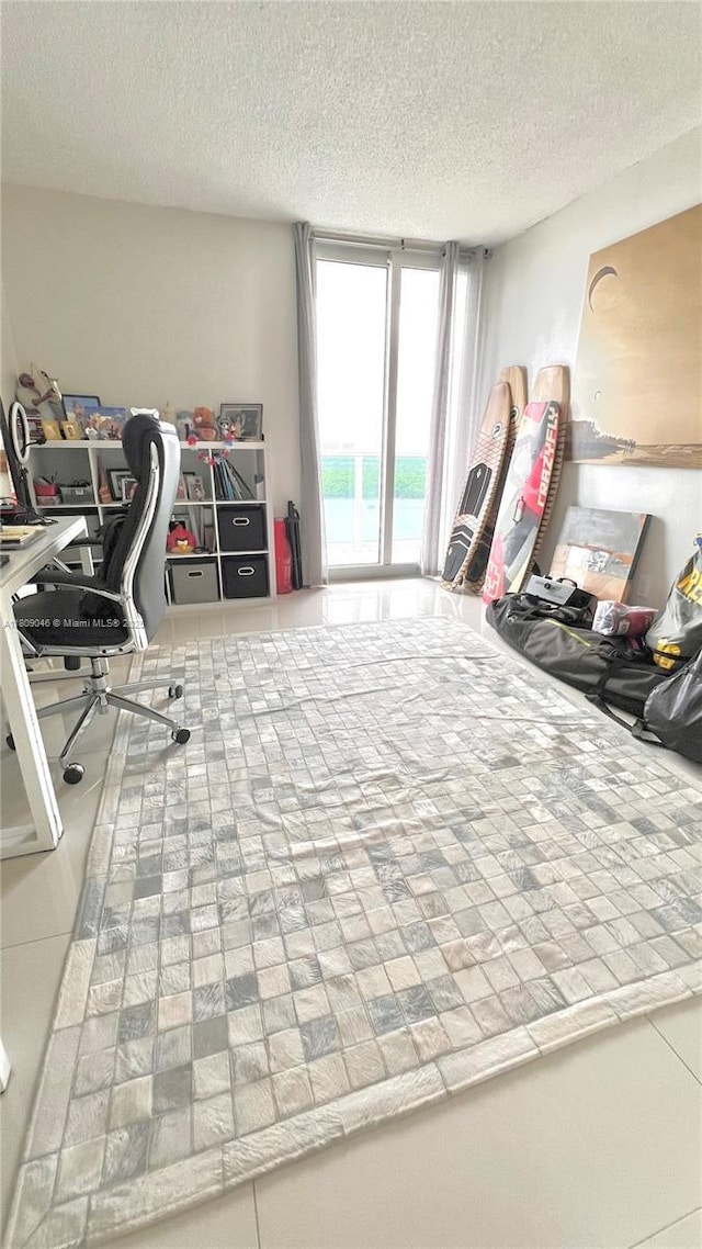 100 Bayview Dr Unit 1919, Sunny Isles Beach, FL 33160 - office featuring a textured ceiling