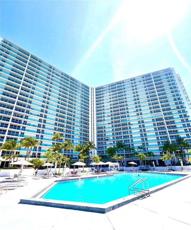 100 Bayview Dr Unit 1919, Sunny Isles Beach, FL 33160 - community pool with a patio area