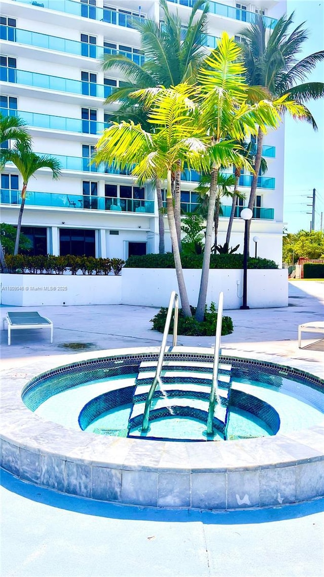 100 Bayview Dr Unit 1919, Sunny Isles Beach, FL 33160 - view of pool with a hot tub