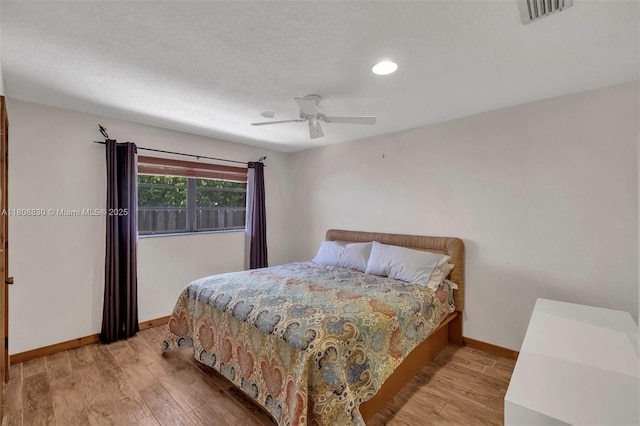 3721 N Park Rd, Hollywood, FL 33021 - bedroom with wood finished floors, baseboards, ceiling fan, and recessed lighting