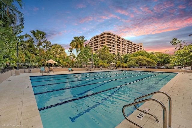 251 Crandon Blvd Unit 904, Key Biscayne, FL 33149 - community pool featuring a patio