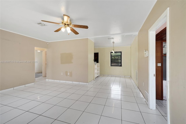 778 NW 146th St, Miami, FL 33168 - unfurnished room featuring ceiling fan and light tile patterned floors