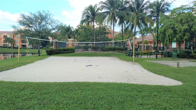 4506 SW 160th Ave Unit 1116, Miramar, FL 33027 - view of home's community with volleyball court and a lawn