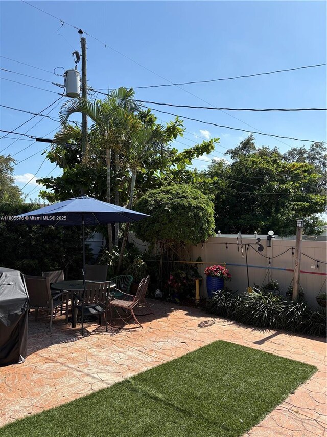 7430 Buchanan St, Hollywood, FL 33024 - view of yard featuring a patio