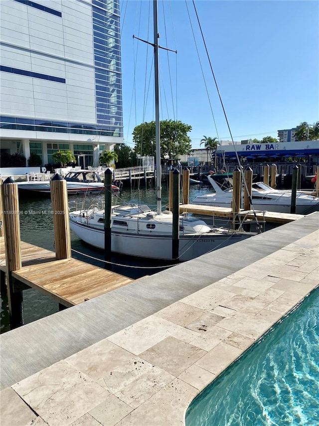 1424 SE 15th St Unit 45, Fort Lauderdale, FL 33316 - dock area featuring a water view