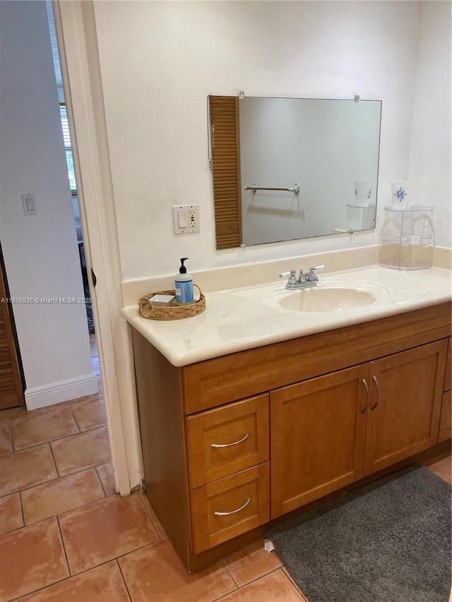 1424 SE 15th St Unit 45, Fort Lauderdale, FL 33316 - bathroom featuring vanity and tile patterned flooring