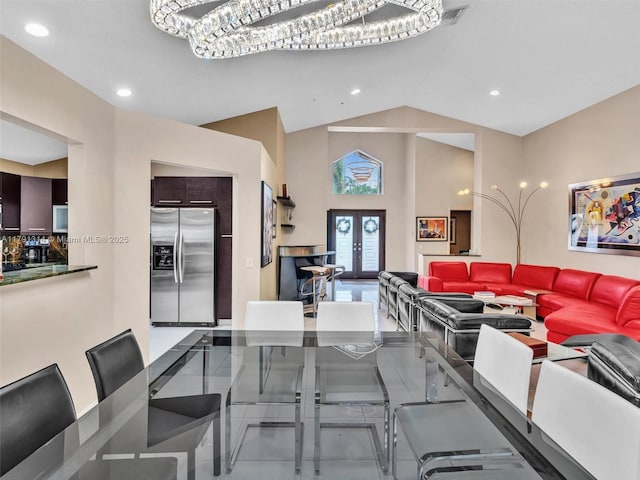 457 Cambridge Dr, Weston, FL 33326 - building lobby with recessed lighting and high vaulted ceiling