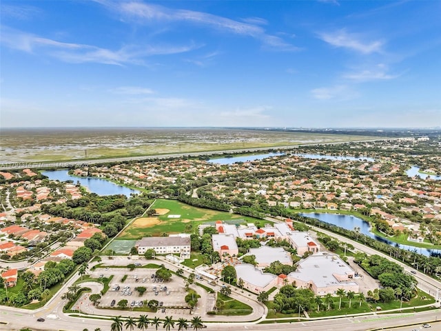 457 Cambridge Dr, Weston, FL 33326 - aerial view of property's location with a large body of water and nearby suburban area