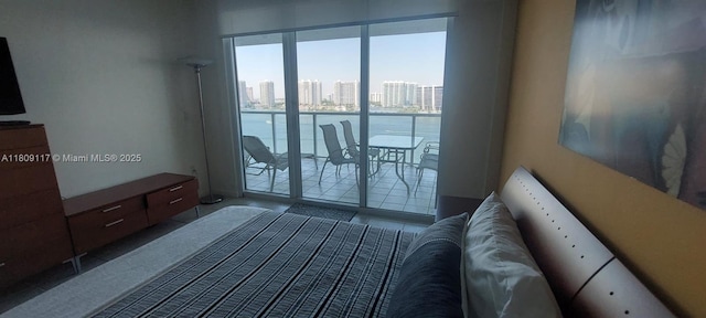 18100 N Bay Rd Unit Ph7, Sunny Isles Beach, FL 33160 - unfurnished bedroom featuring access to exterior and a view of city