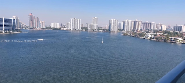 18100 N Bay Rd Unit Ph7, Sunny Isles Beach, FL 33160 - water view featuring city skyline
