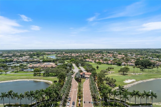 7259 Via Palomar, Boca Raton, FL 33433 - aerial perspective of suburban area featuring a local golf course and a nearby body of water