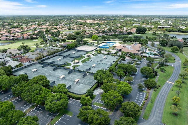 7259 Via Palomar, Boca Raton, FL 33433 - aerial perspective of suburban area featuring a nearby body of water and a golf club