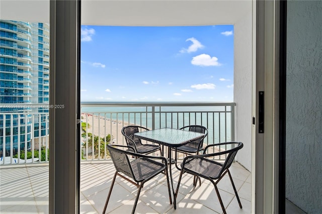 17375 Collins Ave Unit 1108, Sunny Isles Beach, FL 33160 - balcony with a water view