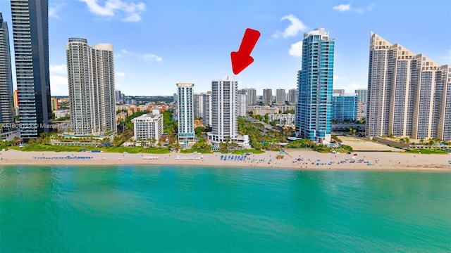 17375 Collins Ave Unit 1108, Sunny Isles Beach, FL 33160 - bird's eye view of expansive coastline and city skyline