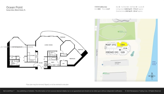17375 Collins Ave Unit 1108, Sunny Isles Beach, FL 33160 - room layout