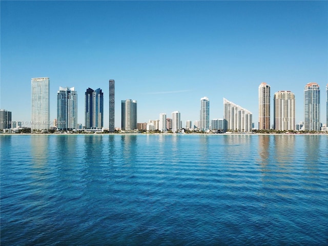 17375 Collins Ave Unit 1108, Sunny Isles Beach, FL 33160 - water view featuring city skyline