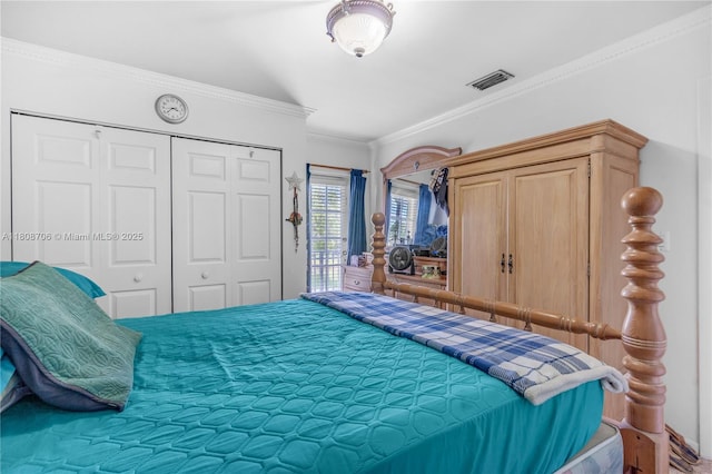 10213 SW 156th Ave, Miami, FL 33196 - bedroom with a closet, crown molding, and access to exterior