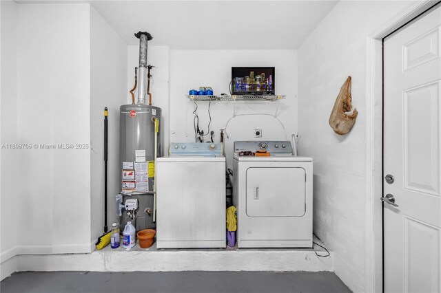 10213 SW 156th Ave, Miami, FL 33196 - laundry room with water heater and independent washer and dryer