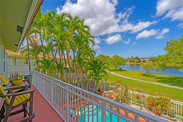 10213 SW 156th Ave, Miami, FL 33196 - balcony with a water view