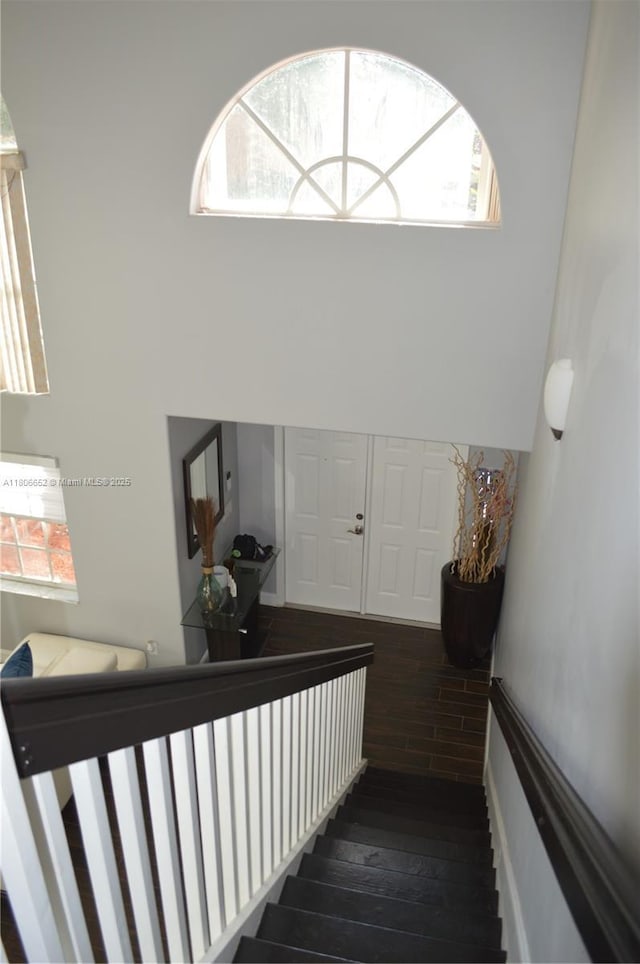 2220 NW 137th Ave, Sunrise, FL 33323 - stairway featuring wood finished floors