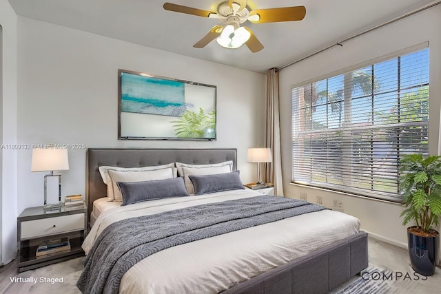 11564 Puerto Blvd, Boynton Beach, FL 33437 - carpeted bedroom with baseboards and a ceiling fan