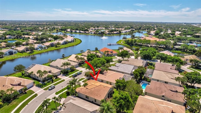 11564 Puerto Blvd, Boynton Beach, FL 33437 - aerial perspective of suburban area with a large body of water