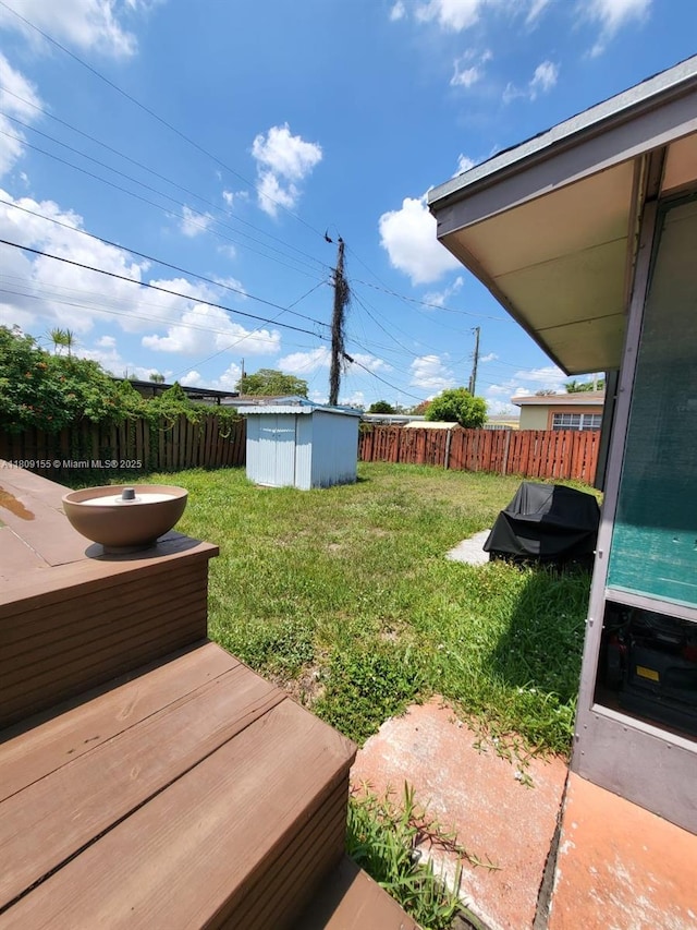 7672 La Salle Blv, Miramar, FL 33023 - fenced backyard with a shed
