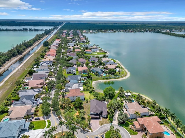 5466 SW 187th Ter, Miramar, FL 33029 - aerial perspective of suburban area featuring a large body of water