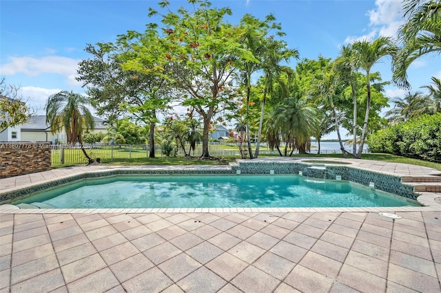 5466 SW 187th Ter, Miramar, FL 33029 - view of pool featuring a patio area and a pool with connected hot tub