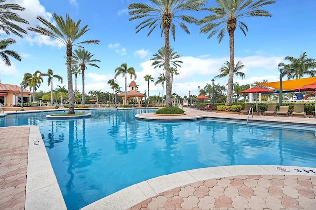 5466 SW 187th Ter, Miramar, FL 33029 - community pool with a gazebo