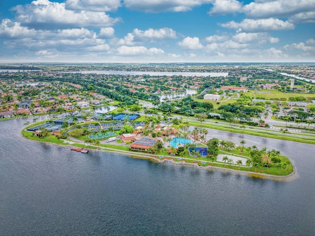 5466 SW 187th Ter, Miramar, FL 33029 - aerial perspective of suburban area with a nearby body of water