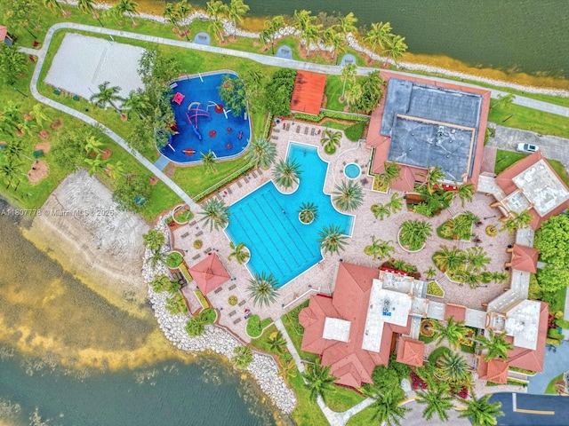 5466 SW 187th Ter, Miramar, FL 33029 - aerial view of a pool area