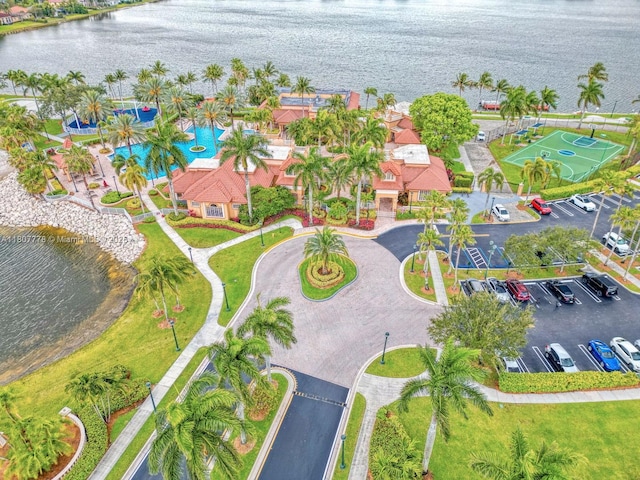 5466 SW 187th Ter, Miramar, FL 33029 - drone / aerial view of a nearby body of water and a pool area